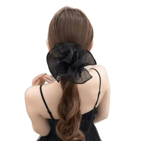 Puffy gauge satin scrunchie