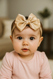 Soft cotton everyday baby headband silk organza bow