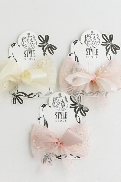 Multiple bow fascinator hairclip