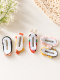 Pack of 5 crochet hair pins - animals