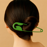 Safety Pin bun clip