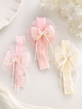 Fancy fascinator crystal butterfly on bow baby headband