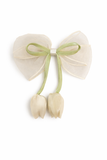 Medium fascinator organza tulip bow