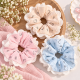 Kitty lace scrunchies (set of 3)