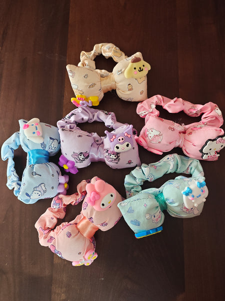 Sanrio-Themed Plush Scrunchie