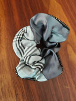 Plaid & Satin Scrunchie
