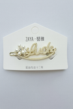 LUCK gold Pearl and rhinestone Flower Hair Pin