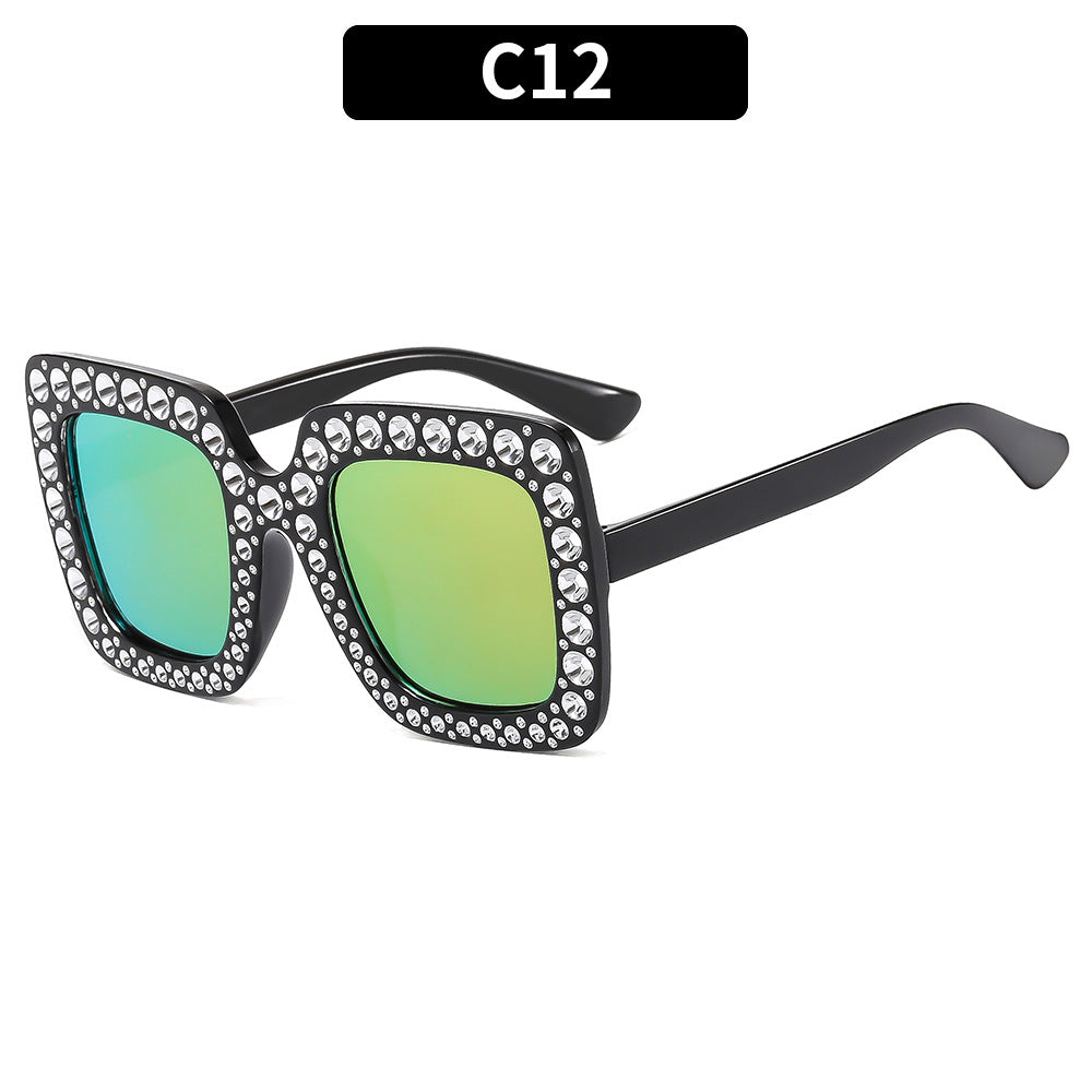 Oversized embellished sunglasses