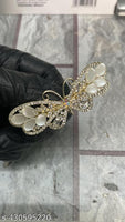 Evening mother of pearl butterfly buckle