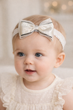 Fascinator classic texture bow baby headband