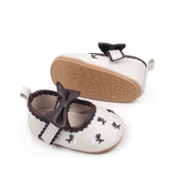 PU leather booties - ivory