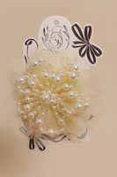 Pearly flower fascinator hairclip