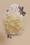 Pearly flower fascinator hairclip