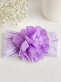 Soft cotton everyday baby headband large flower