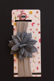 Soft cotton everyday baby headband circle large crush flower