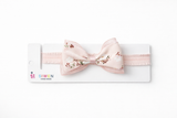 Fascinator classic printed bow baby headband