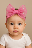 Soft cotton everyday baby headband defined bow