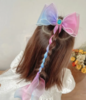 Ombre bow with gemstone