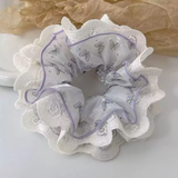 Butterfly lace scrunchies (set of 3)