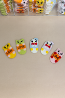 Pack of 5 crochet penguins and bears tictac pins