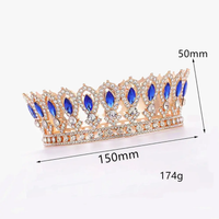 Adult Faux gemstone crown (full head)