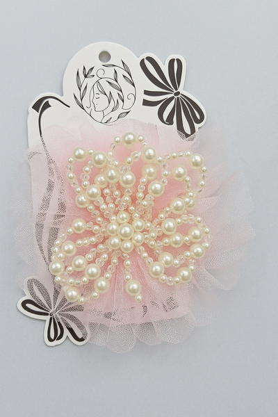 Pearly flower fascinator hairclip