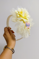 Flower and Butterfly frill hairband