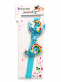 Dancing confetti bow soft baby headband