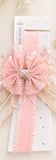 Fancy fascinator vintage bow and pearls baby headband