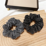 Premium Rhinestone Hair Scrunchies (Set of 2)