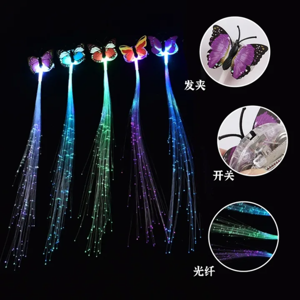 LED Butterfly hairclip