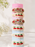 Pack of 6 crochet hair pins - nudes