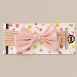 Soft cotton everyday baby headband silk organza bow