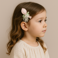 Tulip with pearls fascinator hairclip