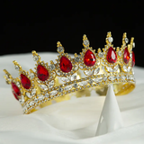 Faux gemstone and crystal crown (full head)