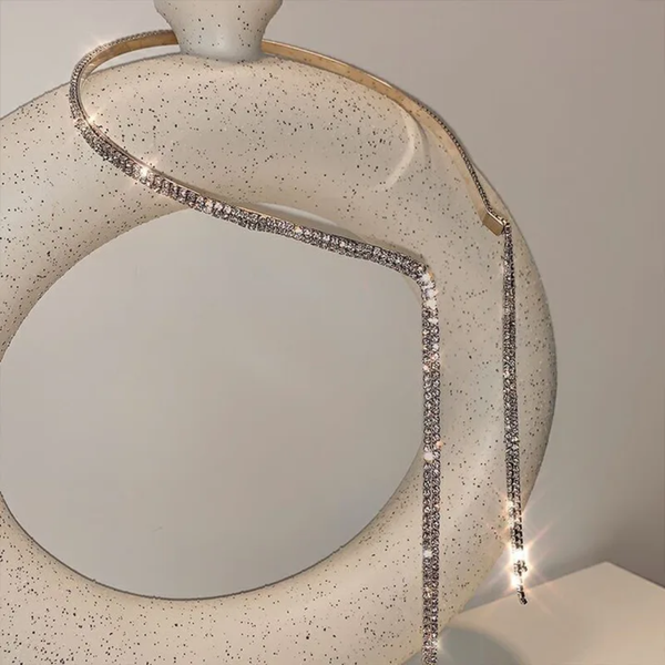 Elegant Rhinestone Double-Layered Hairband