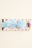 Soft cotton everyday baby headband checks and tulle bow