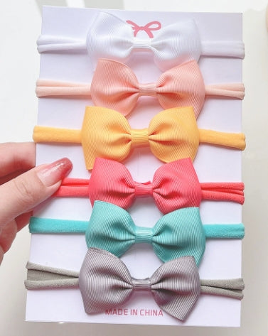 Pack of 6 bow headbands - style 2