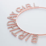 Free size Rhinestone birthday girl tiara with birthday sash