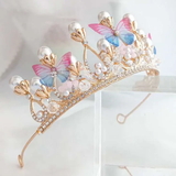 Butterfly tiara crown