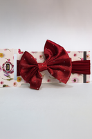 Soft cotton everyday baby headband satin bow