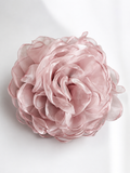 Flower bloom fascinator sibling set - mauve