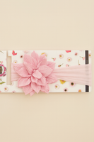 Soft cotton everyday baby headband circle large crush flower