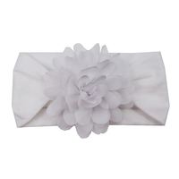 Soft cotton everyday baby headband large flower