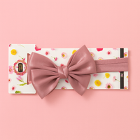 Soft cotton everyday baby headband silk organza bow