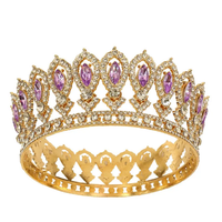 Adult Faux gemstone crown (full head)