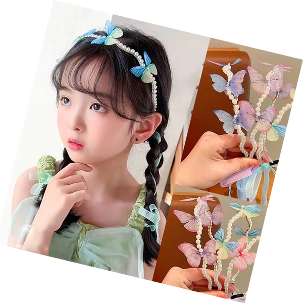 Ombre Butterfly Pearl Hairband