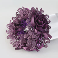 Lace rosette scrunchie