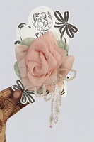 Rose bloom fascinator hairclip