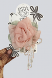 Rose bloom fascinator hairclip